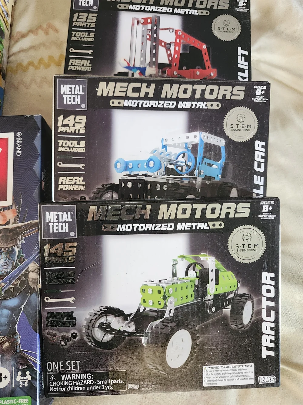 Monopoly- Black Panther, Hot Wheels Mega Blocks, And 3 Stem Robotics Build Sets